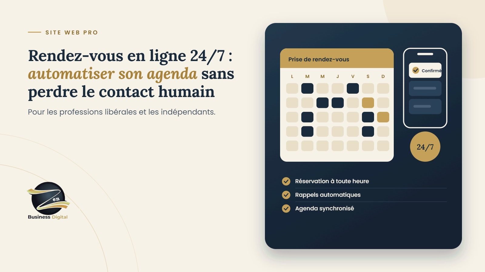 Rendez-vous en ligne 24/7 : comment les professionnels libéraux automatisent leur agenda sans perdre le contact humain